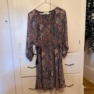 Anthropologie Floreat two piece multi color snake print dress from Anthropologie